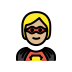 1F9B8 1F3FC Smiley – OpenMoji