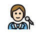 1F9D1 1F3FB 200D 1F3A4 Smiley – OpenMoji