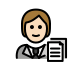 1F9D1 1F3FB 200D 1F4BC Smiley – OpenMoji