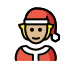 1F9D1 1F3FC 200D 1F384 Smiley – OpenMoji