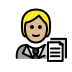 1F9D1 1F3FC 200D 1F4BC Smiley – OpenMoji