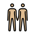 1F9D1 1F3FC 200D 1F91D 200D 1F9D1 1F3FC Smiley – OpenMoji