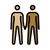 1F9D1 1F3FC 200D 1F91D 200D 1F9D1 1F3FE Smiley – OpenMoji