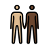 1F9D1 1F3FC 200D 1F91D 200D 1F9D1 1F3FF Smiley – OpenMoji