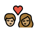 1F9D1 1F3FC 200D 2764 FE0F 200D 1F48B 200D 1F9D1 1F3FD Smiley – OpenMoji