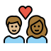 1F9D1 1F3FC 200D 2764 FE0F 200D 1F9D1 1F3FE Smiley – OpenMoji