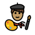 1F9D1 1F3FD 200D 1F3A8 Smiley – OpenMoji