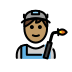 1F9D1 1F3FD 200D 1F3ED Smiley – OpenMoji