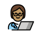 1F9D1 1F3FD 200D 1F4BB Smiley – OpenMoji