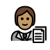 1F9D1 1F3FD 200D 1F4BC Smiley – OpenMoji