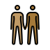 1F9D1 1F3FD 200D 1F91D 200D 1F9D1 1F3FE Smiley – OpenMoji