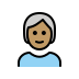 1F9D1 1F3FD 200D 1F9B3 Smiley – OpenMoji