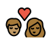 1F9D1 1F3FD 200D 2764 FE0F 200D 1F48B 200D 1F9D1 1F3FE Smiley – OpenMoji