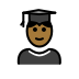 1F9D1 1F3FE 200D 1F393 Smiley – OpenMoji