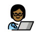 1F9D1 1F3FE 200D 1F4BB Smiley – OpenMoji
