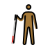 1F9D1 1F3FE 200D 1F9AF Smiley – OpenMoji