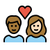 1F9D1 1F3FE 200D 2764 FE0F 200D 1F9D1 1F3FB Smiley – OpenMoji