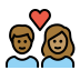 1F9D1 1F3FE 200D 2764 FE0F 200D 1F9D1 1F3FD Smiley – OpenMoji