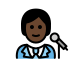 1F9D1 1F3FF 200D 1F3A4 Smiley – OpenMoji