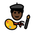 1F9D1 1F3FF 200D 1F3A8 Smiley – OpenMoji