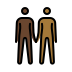 1F9D1 1F3FF 200D 1F91D 200D 1F9D1 1F3FE Smiley – OpenMoji