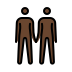 1F9D1 1F3FF 200D 1F91D 200D 1F9D1 1F3FF Smiley – OpenMoji