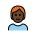 1F9D1 1F3FF 200D 1F9B0 Smiley – OpenMoji