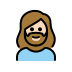 1F9D4 1F3FB 200D 2640 FE0F Smiley – OpenMoji