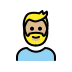 1F9D4 1F3FC 200D 2642 FE0F Smiley – OpenMoji