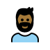 1F9D4 1F3FE 200D 2642 FE0F Smiley – OpenMoji