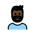 1F9D4 1F3FF 200D 2642 FE0F Smiley – OpenMoji