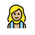 1F9D6 1F3FC 200D 2640 FE0F Smiley – OpenMoji