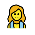1F9D6 200D 2640 FE0F Smiley – OpenMoji
