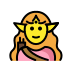 1F9DD 200D 2640 FE0F Smiley – OpenMoji