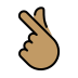 1FAF0 1F3FD Smiley – OpenMoji