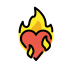 2764 FE0F 200D 1F525 Smiley – OpenMoji