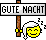 Gutenacht Smiley – Schilder