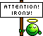 Smiley Emoticons Irony2 Smiley – Schilder