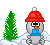 18schneemannwinter0010 Smiley – Schneemann