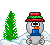 18schneemannwinter0011 Smiley – Schneemann