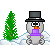 18schneemannwinter0012 Smiley – Schneemann