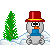 18schneemannwinter0013 Smiley – Schneemann
