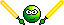 Smiley Emoticons Star Wars Jedi3 Gelb Smiley – Starwars
