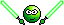 Smiley Emoticons Star Wars Jedi3 Gruen Smiley – Starwars