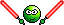 Smiley Emoticons Star Wars Jedi3 Rot Smiley – Starwars