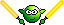Smiley Emoticons Star Wars Yoda3 Gelb Smiley – Starwars
