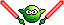 Smiley Emoticons Star Wars Yoda3 Rot Smiley – Starwars
