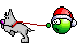 Smiley Emoticons Xmas4 Hundeleine01 Smiley – Weihnachten