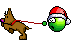 Smiley Emoticons Xmas4 Hundeleine02 Smiley – Weihnachten
