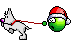 Smiley Emoticons Xmas4 Hundeleine03 Smiley – Weihnachten